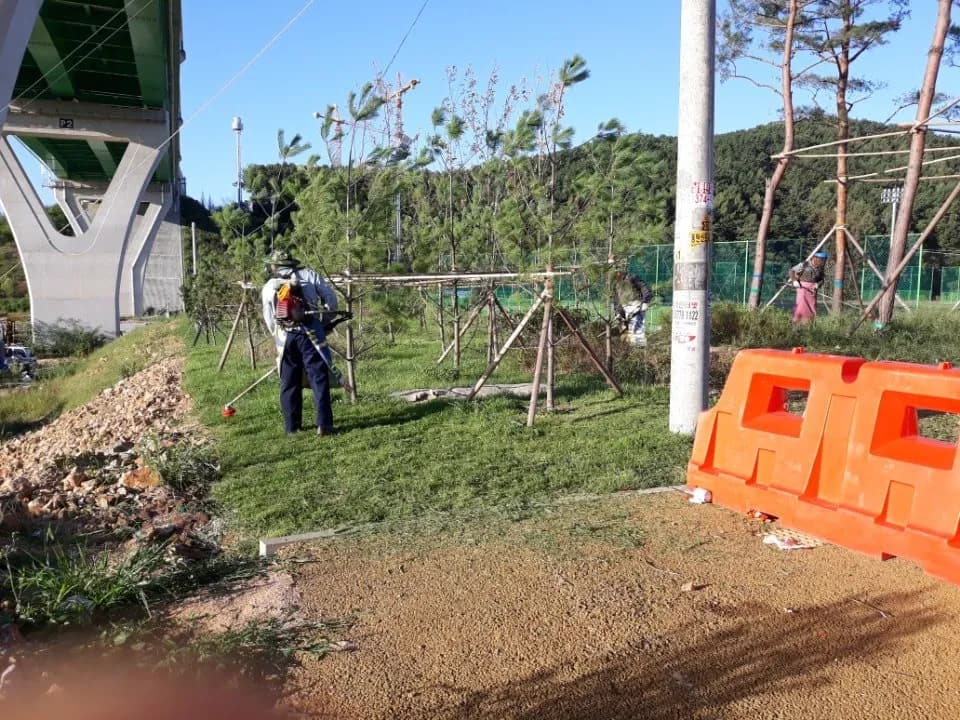 삼성조경의 전문 조경식재공사 시공 사례